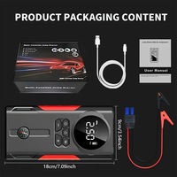 All-in-One Car Jump Starter and Air Compressor - Emergency Power Bank, Battery Booster and Tire Inflator