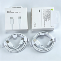 Cable de carga rápida trenzado universal de 1m y 60W, USB-C a USB-C, para iPhone 15/16/17