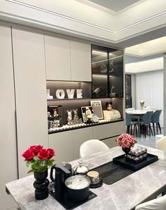 Buffet moderne multifonctionnel en bois personnalisé, gain de place, écologique, pour appartement et villa - Product Image 3