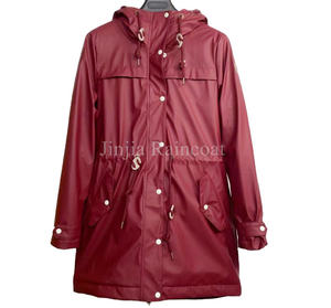 Chaqueta Impermeable de Moda para <span class=keywords><strong>Mujer</strong></span>, <span class=keywords><strong>Parka</strong></span> de Invierno con Forro Polar Cálido, Impermeable, Personalizada de Fábrica con Certificación BSCI e ISO - Product Image 4