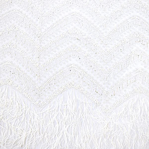 Modelli esplosivi di alta qualità tessuto di pizzo con perline di lusso maglia piuma tessuto ricamato con paillettes per abito da sposa - Product Image 6