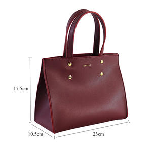 Sacs à main haut de gamme pour femmes, fabrication OEM, sacs à main de créateurs de mode, sacs à main de luxe en gros, sac fourre-tout en cuir marron pour femmes - Product Image 2