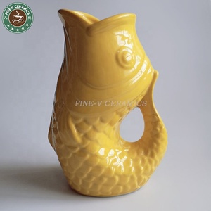 Bình Lắc Bằng Gốm Bền Bỉ Thủ Công Duyên Dáng Đơn Giản Tùy Chỉnh Bình Nước Hình Cá Lắc Lư - Product Image 2