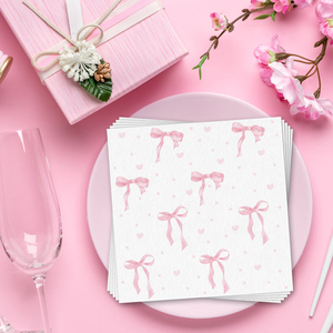 Servilletas de <span class=keywords><strong>Cumpleaños</strong></span> con Diseño de Lazo para Niñas, Ideales para Fiestas de <span class=keywords><strong>Cumpleaños</strong></span> y Celebraciones - Product Image 1