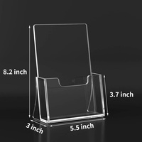 Porte-brochures en acrylique transparent, support de documents en acrylique transparent, support de table pour prospectus, support de comptoir pour livrets, porte-flyers
