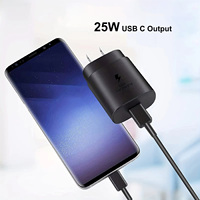 Chargeur GaN 25W en gros de l'usine TKT, adaptateur de voyage à prise Type C, chargeur rapide, adaptateur secteur pour téléphone Samsung