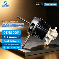 Moteur de ventilateur électrique micro DC à couple élevé 12V 24V à bas prix avec boîte de vitesses en plastique pour ventilateur oscillant de table