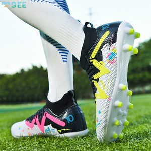 Zapatos de Fútbol con Tacos SeeMore Profesionales para Exteriores, Zapatos de Fútbol para Hombre, Tacos para Entrenamiento en Césped <span class=keywords><strong>Artificial</strong></span>, Antideslizantes, con Tacos Largos/Cortos - Product Image 4