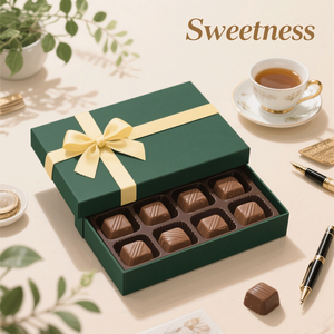 Biểu Tượng Tùy Chỉnh Valentine Ngày Sữa Sữa Kẹo Sô Cô La Hộp Giấy Dubai Hạt Sô Cô La Thanh Bao Bì Hộp Với Bow Ribbon - Product Image 2