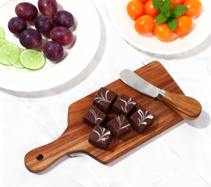 Regalo Tablas de cortar de madera de acacia a granel para grabado láser Placas de madera Tabla de cortar Tabla de charcutería Bandeja de tallado - Product Image 1