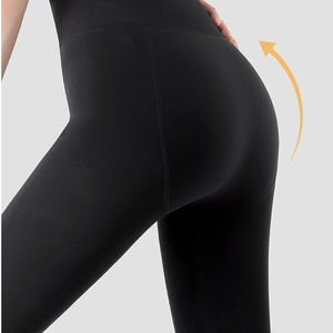 Leggings altos para mujer con ligera presión para mostrar adelgazamiento <span class=keywords><strong>sin</strong></span> perder presión en la entrepierna pantimedias - Product Image 1