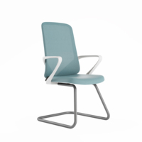 Chaise de bureau ergonomique en maille à dossier moyen, fournie directement par l'usine, pour projets de mobilier de bureau design