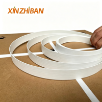 Bande d'étanchéité de bord personnalisée placage naturel noyer noir cuir blanc recouvert d'étanchéité de bord 0.5mm bois bandes de bord