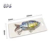 Appât personnalisé pour la pêche au bar, leurre pour attraper des poissons tels que les bars, coloré, swimbait, usine, mm
