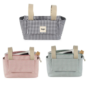 Organizador de pañales rosa de gran capacidad de estilo coreano Caddy estampado de algodón duradero muñeca de juguete caliente 3 1 <span class=keywords><strong>para</strong></span> cochecito de bebé bolsa de asiento de coche - Product Image 1