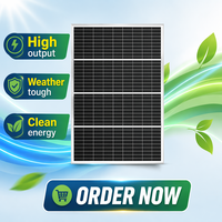 Panel Solar de Silicio Monocristalino PERC para Lámpara de Calle, Diseño de Media Celda Totalmente Negro, Panel Portátil de Carga de Energía para Exteriores