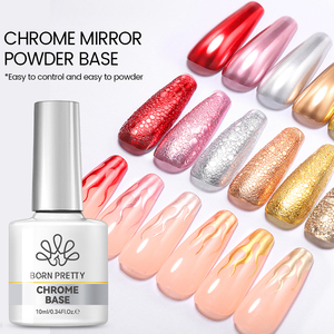 BORN PRETTY <span class=keywords><strong>Top</strong></span> <span class=keywords><strong>Coat</strong></span> Chrome Non Toxique <span class=keywords><strong>pour</strong></span> <span class=keywords><strong>Poudre</strong></span> à Ongles <span class=keywords><strong>Effet</strong></span> <span class=keywords><strong>Miroir</strong></span> Magique Base <span class=keywords><strong>Coat</strong></span> Vernis à Ongles UV LED à Dissoudre - Product Image 1