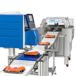 Machine d'emballage horizontale automatique pour supermarchés, pour légumes, fruits, fruits de mer et viande, avec emballage sous film étirable. - Product Image 5