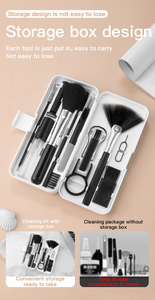 Kit <span class=keywords><strong>de</strong></span> <span class=keywords><strong>limpieza</strong></span> recomendado por Great Roc, diseño 18 en 1 para <span class=keywords><strong>limpieza</strong></span> <span class=keywords><strong>de</strong></span> dispositivos digitales con cepillo universal, lente, bolígrafo, tarjeta, Pin, traje <span class=keywords><strong>de</strong></span> <span class=keywords><strong>limpieza</strong></span> - Product Image 3