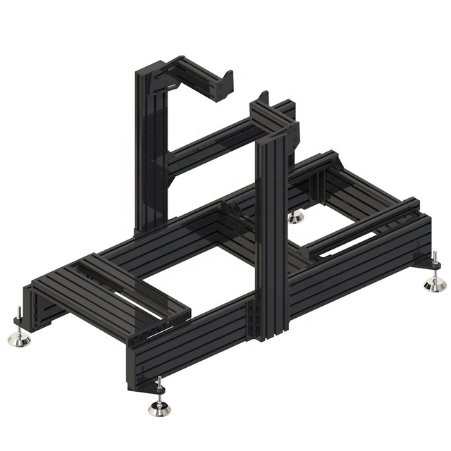 Manufacturer 40160 Advanced Aluminum Racing Simulator Cockpit 8020 Profile Frame Multi-Position Adjustment Sports Entertainment