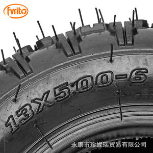 Neumático Fvrit para Go Kart 13x5.00-6 con diseño de banda de rodadura tipo mariposa para reemplazo y reparación - Product Image 5