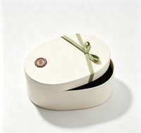 Boîte cadeau rigide à fermeture magnétique rectangulaire, ruban, sceau de cire, papier mat personnalisé, matériaux recyclés, impression quadricolore, revêtement UV