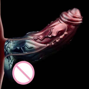 NNSX New Color Fantasy Penis Extender Penis Sleeve Dick Cover Cock Enlargement Extension Hollow Dog <b>Dildo</b> Sleeve Sex Toys - Product Image 1