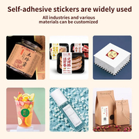 Autocollants adhésifs imperméables personnalisés pour l'emballage alimentaire sur les emballages de lait (matériau papier) Marque Zhejiang Guodi