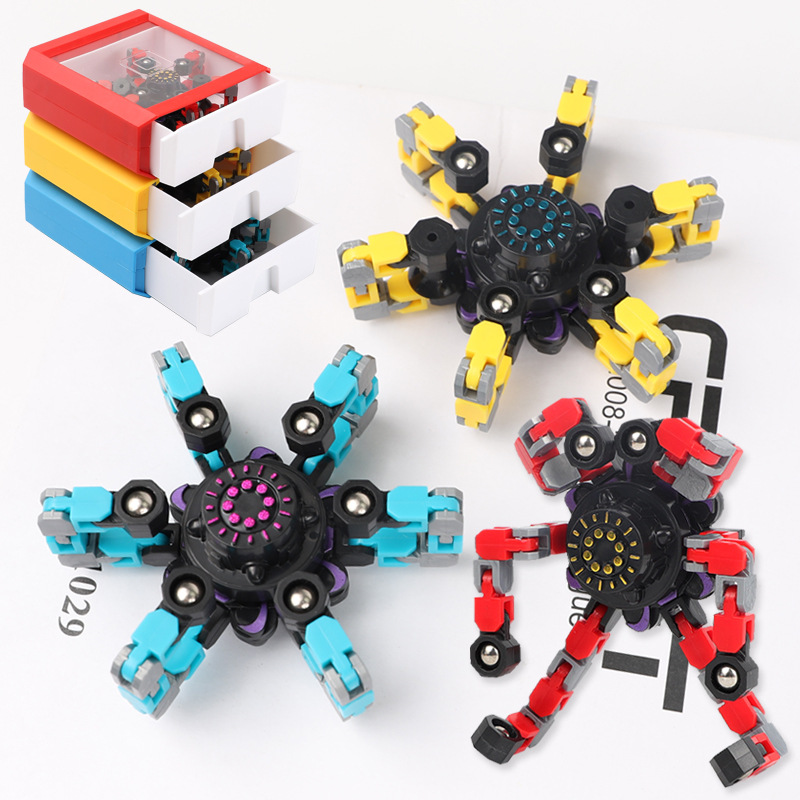 Новинка, фиджет-Спиннер «сделай сам», деформируемая игрушка для снятия стресса, Спиннер для пальцев, антистресс, механическая цепь, гироскоп, игрушка для детей