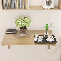 Table murale pliante en bois massif, bureau d'ordinateur, Table de salle à manger, Table d'étude