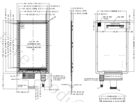 شاشة لمس IPS LCD مقاس 3.5 بوصة بدقة 320×480 مع لوحة SPI RGB G+F لماكينات القهوة والأجهزة المنزلية والمقالي الهوائية وموزعات المياه