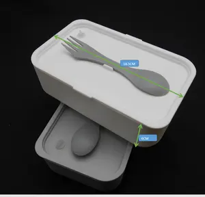 Amazon Diskon Besar Kotak Makan Siang Dapur Microwave Alat Makan Wadah Penyimpanan Makanan Anak Anak Sekolah Kantor Kotak Bento Portabel