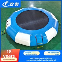 Toboggan aquatique gonflable en maille PVC laminée personnalisé pour enfants, avec boule roulante d'extérieur et jouet toupie (diamètres 2-3,5 m)