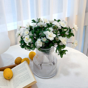 Artificial Rhododendron Bouquet 30cm-100cm High Simulation <b>Silk</b> Flower Home Decor Wedding Props - Product Image 1