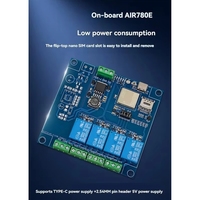 Módulo ZYSY AIR780E-4G E, Placa de Desarrollo con Relé de 4 Canales, Bluetooth y Wifi, DC7-24V, TIPO-C