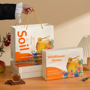 Premium Honey <b>Gift</b> <b>Box</b> <b>for</b> Raw Farm Honey 1lb 2lb <b>Empty</b> Jar Packaging New Design - Product Image 3