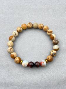 Tigers Eye Jasper <b>Bracelet</b> Natural Crystal 8mm Beaded <b>Bracelet</b> <b>Stretch</b> <b>Bracelet</b> For Meditation Healing Protection Prayer - Product Image 3