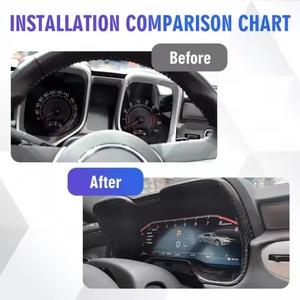 Navihua Instrument Cluster New 12.3 Inch <b>Car</b> Digital Cluster LCD Instrument <b>for</b> Chevrolet Camaro 2010-2015 Virtual <b>Speedometer</b> - Product Image 6