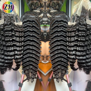 Wig Rambut Asli Brasil 250 Density 40 Inch HD Deep <span class=keywords><strong>Wave</strong></span> Lace Front 13x4 Lace Front Human Hair Kinky Straight Jerry Curl Natural <span class=keywords><strong>Wave</strong></span> - Product Image 5