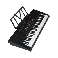 Keyboard Piano Elektronik 61 Tombol Berkualitas Baik untuk Anak-Anak Pemula Instrumen Multifungsi