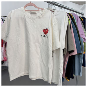 Camiseta de Verano 2025 para Hombre, Cuello Redondo y Cuello en V, Estampada, Ropa Casual de Algodón, Venta al por Mayor de Fábrica, Gran Oferta, Envío Aleatorio - Product Image 1