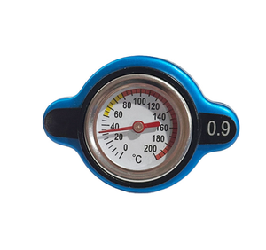 Kit de bouchons de réservoir de carburant et de radiateur en aluminium avec <span class=keywords><strong>jauge</strong></span> de température pour SUV tout-terrain, camion de course modifié - Product Image 4