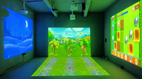 Centro de cuidado para niños Software de proyección interactivo Divertido patio de recreo interior Juego de proyector de piso de pared interactivo