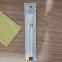 Lot de 3 pinceaux double-embout pour nail art, ultra-fins, pour lignes et détails, pour vernis gel UV, outils de manucure