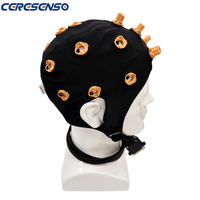 Kit de casque EEG modulaire CERESENSO avec coussinets en éponge détachables et couvre-tête en maille double couche pour BCI, sciences cognitives et recherche sur le sommeil