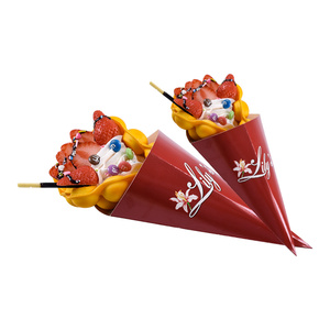 Hộp Đựng Bánh Crepe Khoai Tây Chiên In Theo Yêu Cầu Hộp Đựng Thực Phẩm Hộp Đựng Kem Sinh Thái Dùng Một Lần - Product Image 4