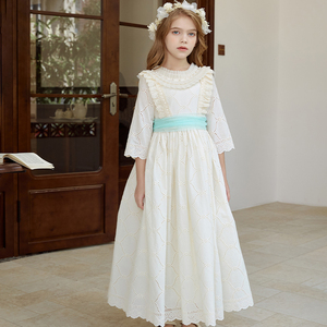 Vestido de boda para niños, vestido de princesa, Boutique para niñas adolescentes, vestidos de comunión, vestido de encaje personalizado para niñas con cinturón - Product Image 2