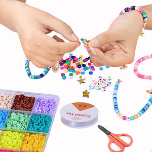 Nouvelles perles plates rondes en pâte polymère de 6 mm, perles en pâte polymère colorées, perles DIY pour la maison, perles en pâte polymère pour enfants, pour la fabrication de bijoux - Product Image 4