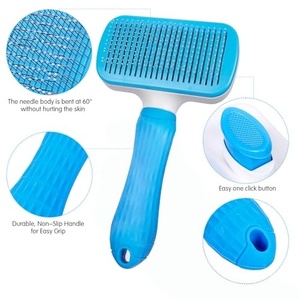 OEM & ODM Manufacturer Cat <b>Dog</b> Pet Hair Grooming Shedding Self Cleaning Slicker <b>Brush</b> Products Cat Combing - Product Image 2