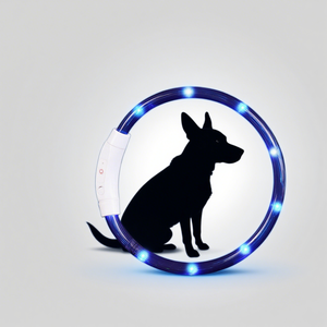 <span class=keywords><strong>Collar</strong></span> recargable para mascotas que brilla en la oscuridad para perros Patrón sólido Cintas Decoración Noche brillante de plástico para ventas transfronterizas - Product Image 2